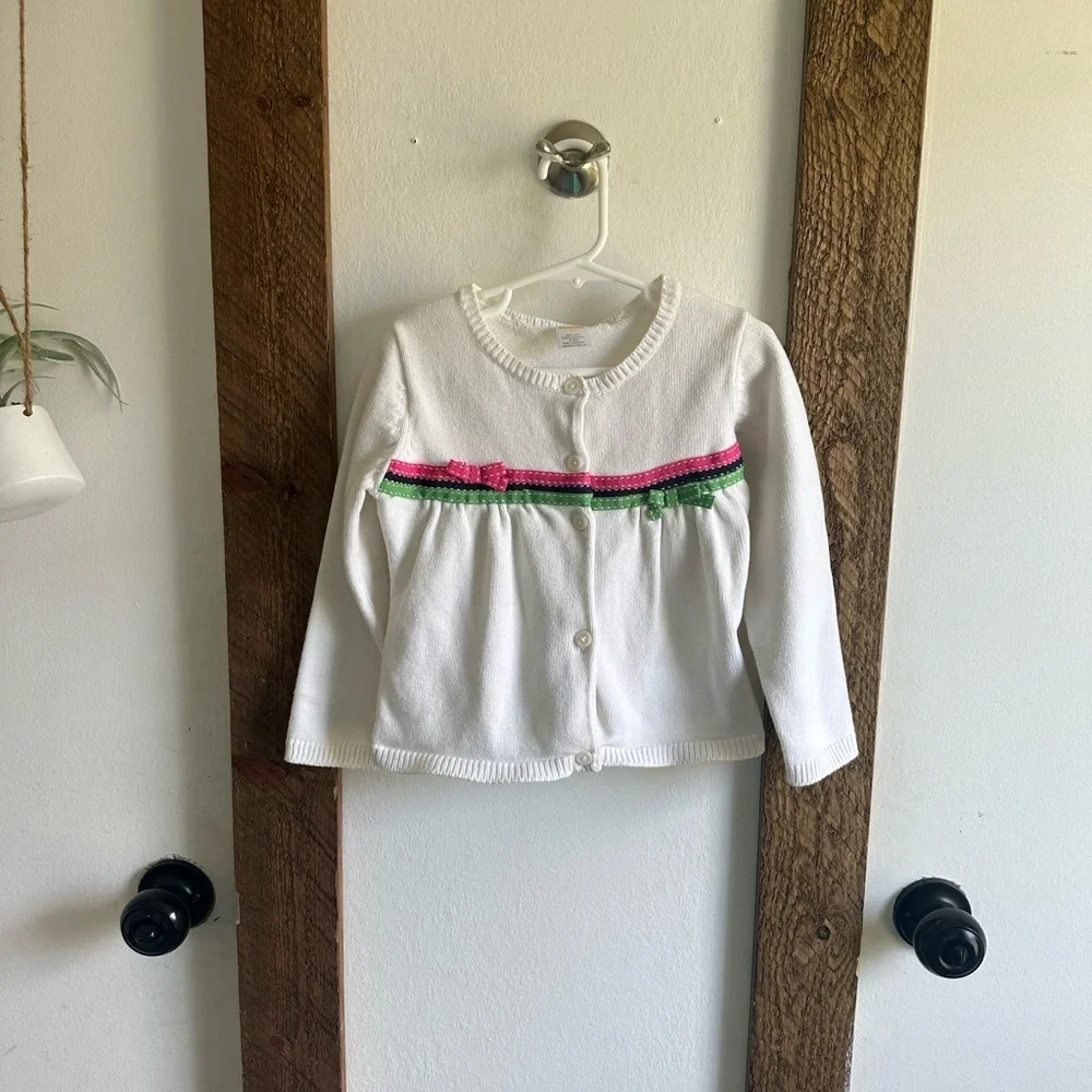 Vintage Gymboree Sweater Cardigan 5T Girl Euc